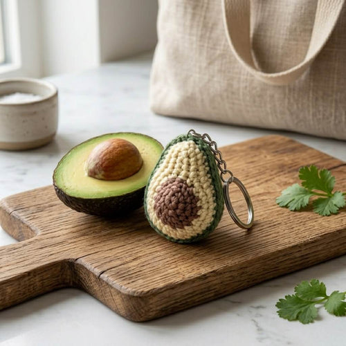 Avocado Keychain