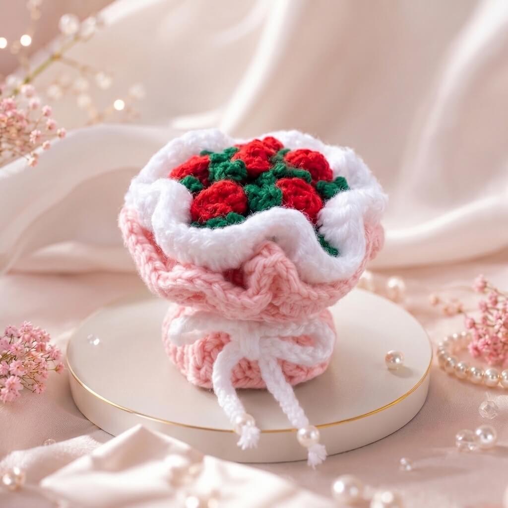 Red Flower Mini Bouquet
