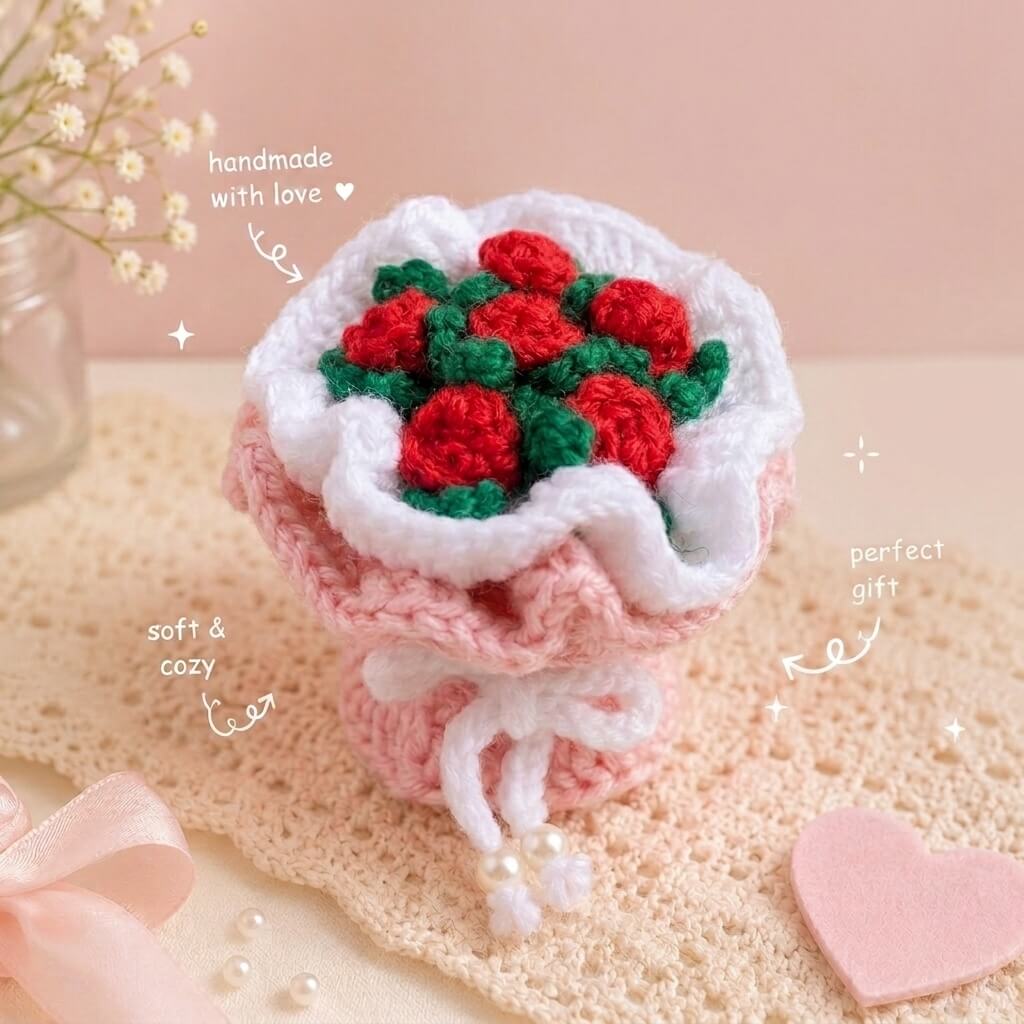 Red Flower Mini Bouquet
