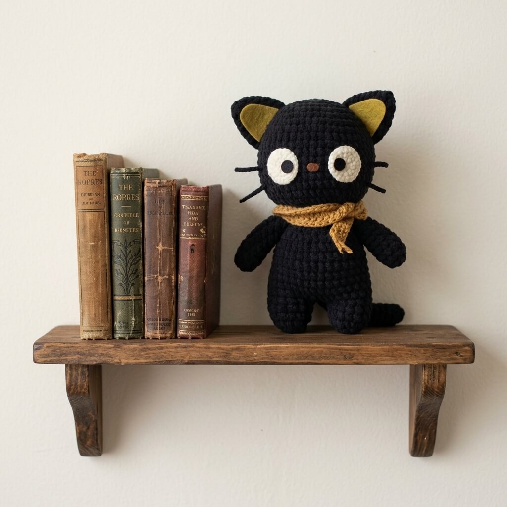 Adorable Black Cat Plush